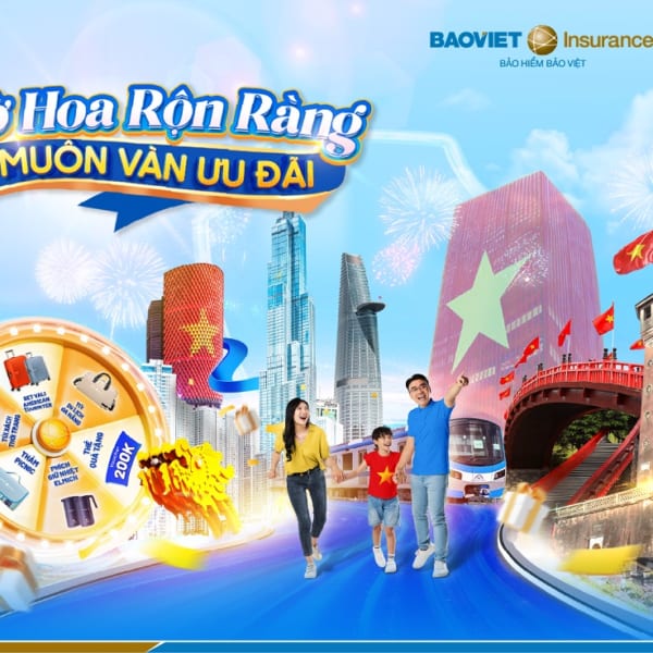 cờ hoa rộn ràng, muôn vàn ưu đãi