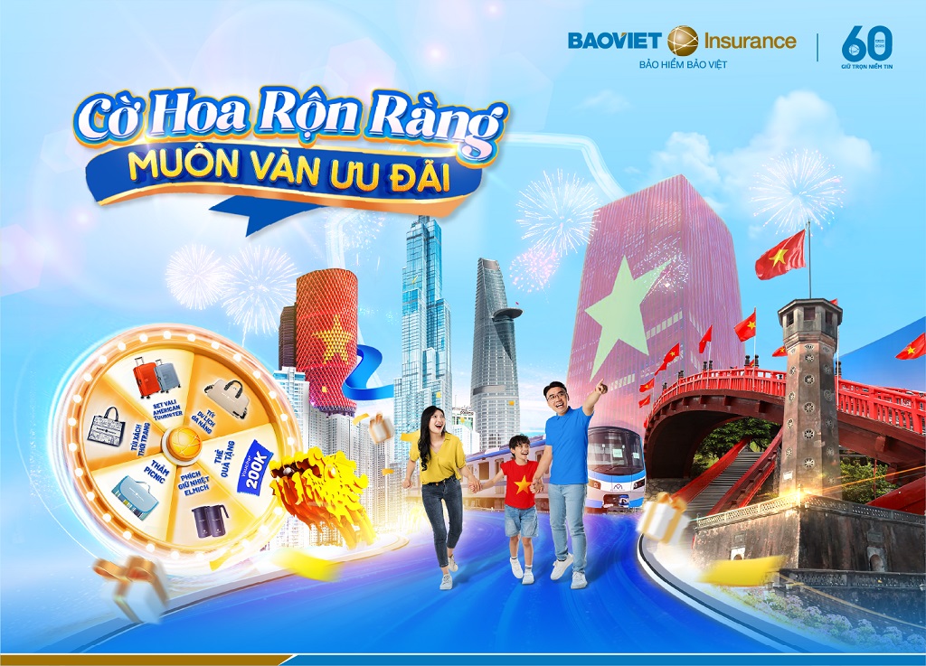 cờ hoa rộn ràng, muôn vàn ưu đãi